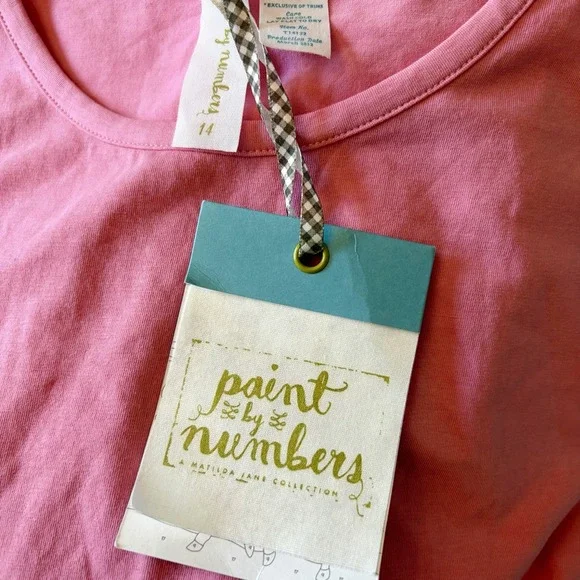 Matilda Jane Pink Radiant Lace Sleeve Top Paint by Numbers Girls 14 NEW WITH TAG - Picture 11 of 14